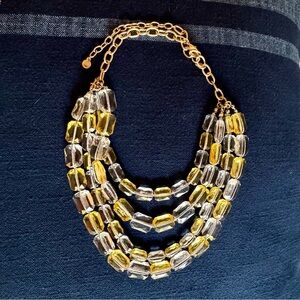 BAUBLEBAR Yellow and Clear Beaded Necklace